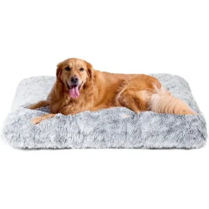 Extra Large Fluffy Dog Crate Bed Plush