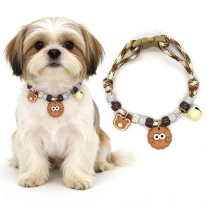 Cat and Dog Collars, Necklaces, Harnesses, Bells, Cute Footprints, Colorful Adjustable Collars