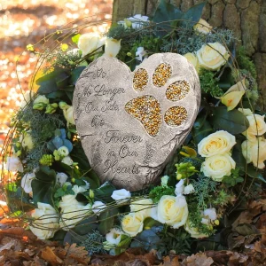 Dog Memorial Stone, Rainbow Bridge Keepsake Ornament,