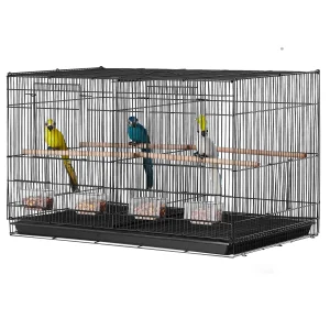 30In Flight Bird Cage Stackable Divided Small Animal Cage for Birds Travel Birdcage with Handle and Perches